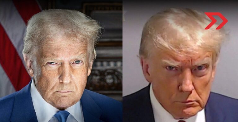 El retrato oficial de Donald Trump, similar a su foto policial