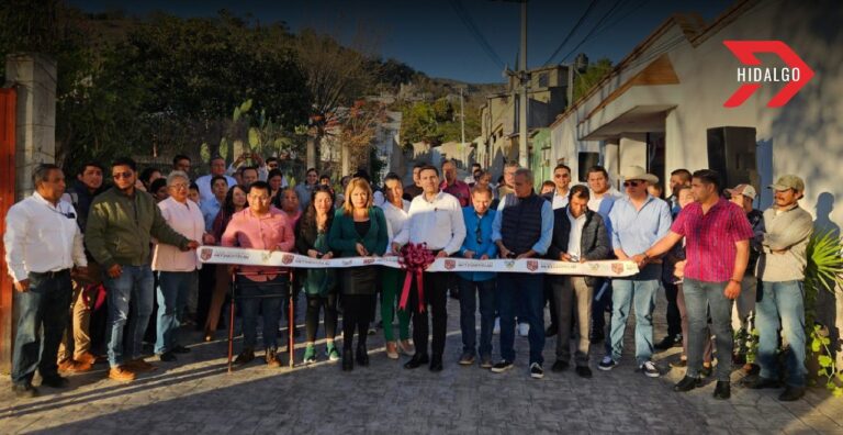 San Agustín Metzquititlán inaugura la rehabilitación de la calle Melchor Ocampo para impulsar el turismo 