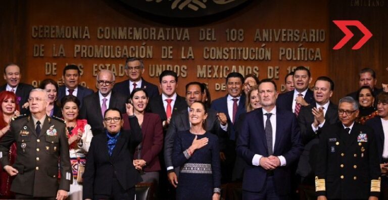 Claudia Sheinbaum presenta reformas en el 108 aniversario de la Constitución