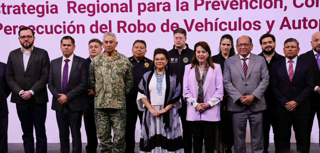 Hidalgo se une a estrategia regional contra el robo de vehículos